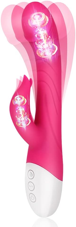 LEVETT G Spot Rabbit Vibrator Sex Toy, Heatable Dildo Vibrator for Clitoral Stimulator Vaginal Massager Anal Toy with 16 Powerful Vibration Modes Waterproof Adult Sex Toy for Women or Couples