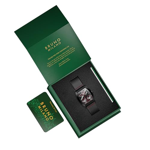 Image of BRUNO MILANO Creative Skeleton Watch with Spinning Wheels and Star Design for Men and Boys