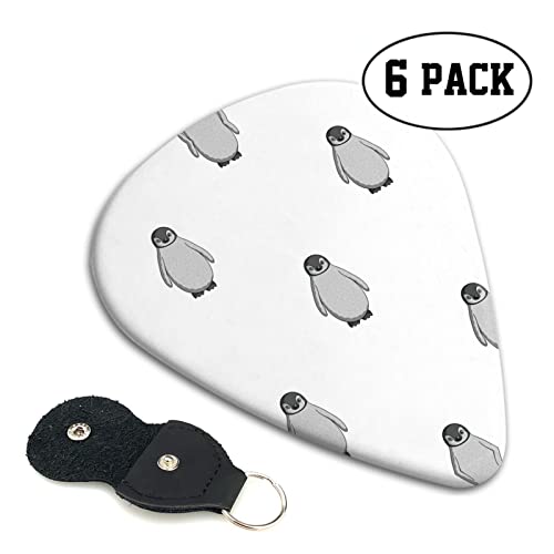 Lot de 6 médiators gris pingouin pour guitare acoustique, guitare électrique, basse, ukulélé – fins, moyens et épais. - Les Beatles, Paul McCartney, John Lennon, RIngo Starr, George Harrison Lot de 6 médiators gris pingouin pour guitare acoustique, guitare électrique, basse, ukulélé - fins, moyens et épais. – Image 3