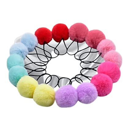 NANDANA COLLECTIONS Girls Pompom Ponytail Holder Children Pom Pom Hair Tie 5CM Bows Kids Elastic Rubber Bands Faux Fur Sweet Girl Head Wear Pack Of 10 Pcs (B0B4G99WGX) Amazon Price History, Amazon Price Tracker
