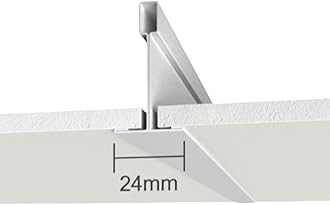 Suspended White Vinyl Ceiling Tiles – 595mm x 595mm (Fits 600mm x 600mm Grid) Easy-Clean & Wipeable | Pack of 10 Tiles | Covers 3.6m² per Box