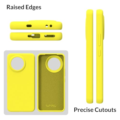 Image of SPRIG Compatible with Mi 14 Civi Premium SilkTone Back Cover Drop Tested Shock Proof Mobile Case for Men, Women, Boys and Girls with Camera Protection (Shining Yellow)