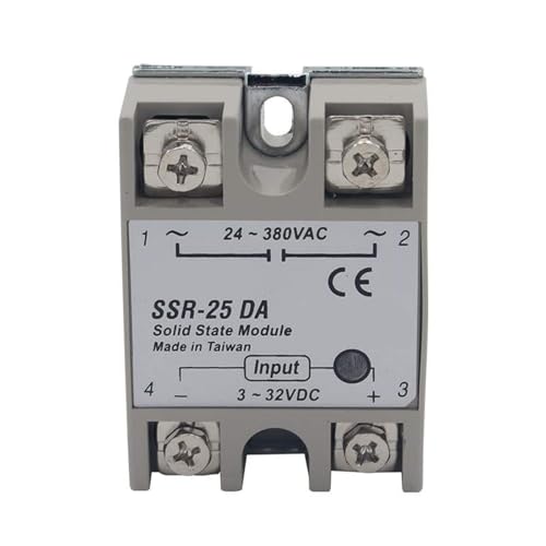 Relais statique SSR 50A monophasé entrée 3-32V CC pour régulation thermique
