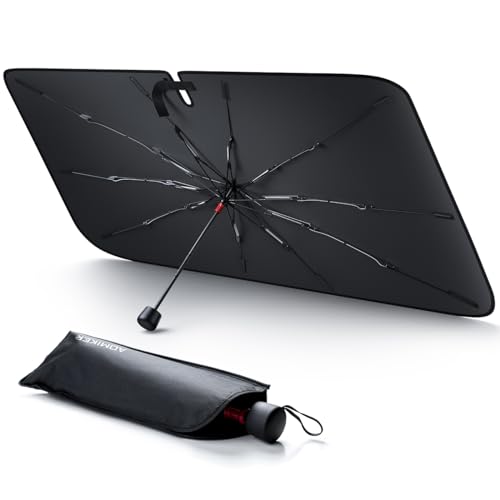 【強化十本骨】Aomiker 傘型 車 サンシェード フロント: 車 日除け...