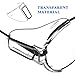 Baluue Glasses Side Shields 2 Pairs Clear Pc Protective Wings Slip-on Covers for Eyeglass Safety Side Shields Eye Protection Lightweight Shields for Sunglasses and Safety Glasses
