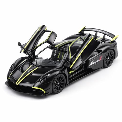 Image of Wizplex RMZ Hobby Pagani Huayra R Die-Cast Car 1:32 Scale Model Hypercar Pull Back Toy Vehicle for Collectors and Boys