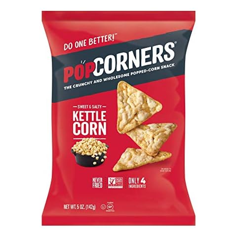Medora Snacks PopCorners Popped Corn Chips, Kettle, 5 Ounce (Pack of 12) Cover