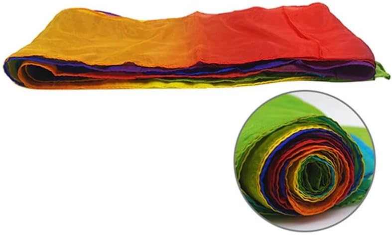 SUMAG Multicolored Silk Streamer (5m × 16cm/16.4ft × 6.3in) Magic Tricks Quality Silk Streamers Magic Accessories for Magicians Stage Illusions Props
