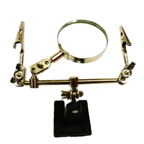 Mini Soldering Wire Tool with Magnifying Glass Hobby Tool Solder Clamps