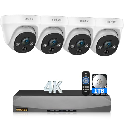 OOSSXX 4K Wired Dome PoE Cameras