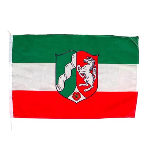 Drapeau bateau Rhénanie du Nord Westphalie avec armoiries tissu 160 g/m²