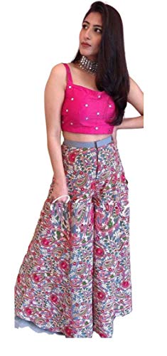 Just Go Fashion Designer Women's Indian Ethnic Traditional Exclusive Partywear Wedding metgala Reception Semi Stitched Suit mj91 Pink
