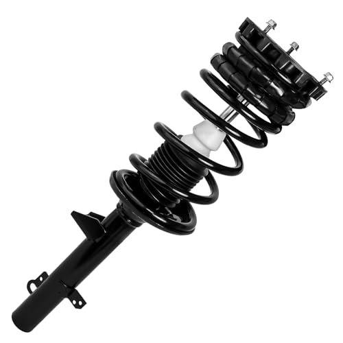 Image of Detroit Axle - 2pc Rear Strut for 1994-2007 Ford Taurus 1994-2005 Mercury Sable, Strut with Coil Spring Assembly 1995 1996 1997 1998 1999 2000 2001 2002 2003 2004 2005 2006 Replacement