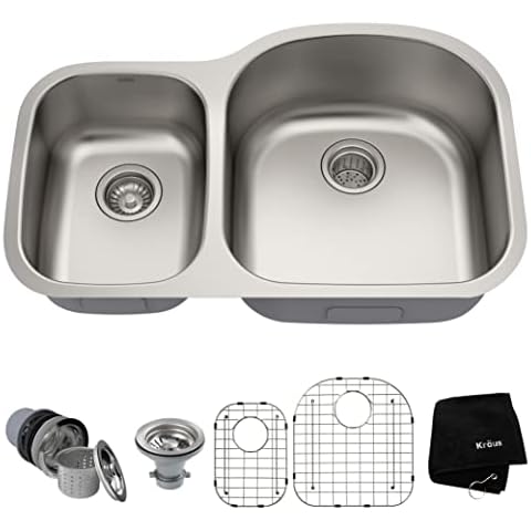 Kraus KBU25 32" Undermount Double Bowl Sink Cover