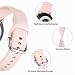 Dirrelo Sportarmband kompatibel mit Samsung Galaxy Watch Active/Active 2, Watch 3, Garmin 20 mm – Silikon für Damen und Herren, Rosa, S