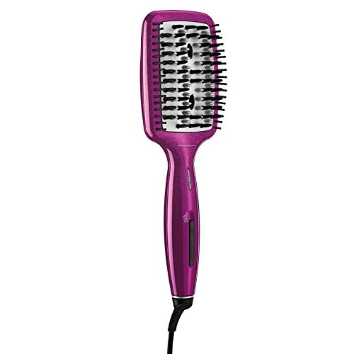 InFINITIPRO BY CONAIR Escova alisadora de cerâmica com infusão de diamantes/escova alisadora; rosa