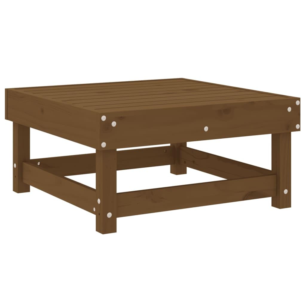 Möbel Wohnaccessoire Gartenhocker Braun Kiefer Massivholz Möbel