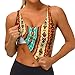 Women Girls Summer U-Shaped Back Sports Bras Elastic for Indiana Western Southwest Ethnic Tribal Navajo Athletic Tops with Pads Quick Dry Sportswear for Workout Training