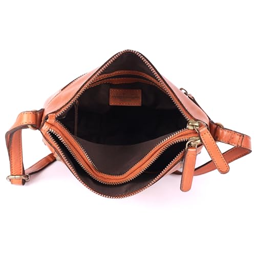 Image of Genuine Italian Leather Boho Studded Crossbody Sling Bag - Stylish, Durable, & Perfect for Everyday Use for women