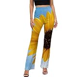 PTSHANGM Pantalon de yoga bootcut pour femme rétro à carreaux pour femme - Pantalon de yoga évasé - Wg7hyqb281dq, Style 35, M