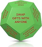 Santa Swap Gift Exchange Dice, 3 * 3in Exchange Gifts Family Game, Christmas Stocking Stuffers Gift Exchange Dice Games for Friends for Xmas, Birthday, Party and Family Night, Holiday