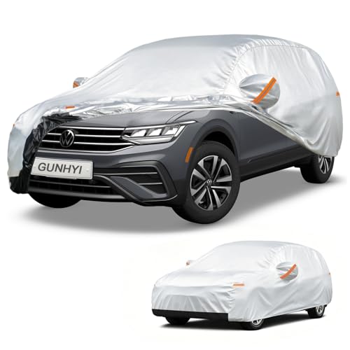 Image of GUNHYI Car Cover Custom Fit vw Tiguan (2016-2026) Waterproof for Automobiles, Oxford Sun Rain Dust Snow Protection (Ships from US Warehouse, Delivery 3-8 Days)