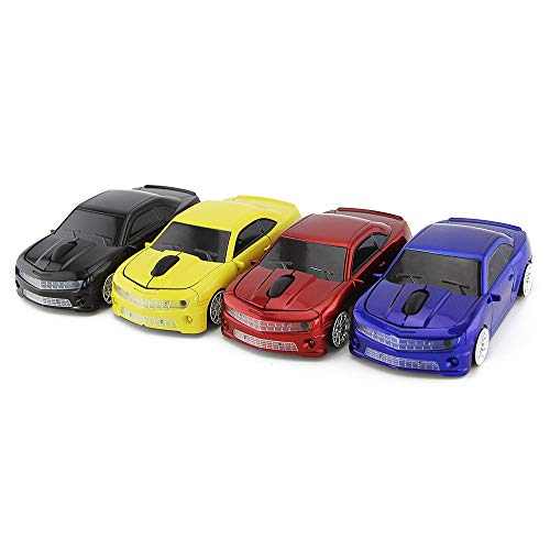 Image of AI5G Wireless Sport Car Mouse - Optical with 2.4GHz Nano USB LED Headlight (Blue) for Laptop /Desktop