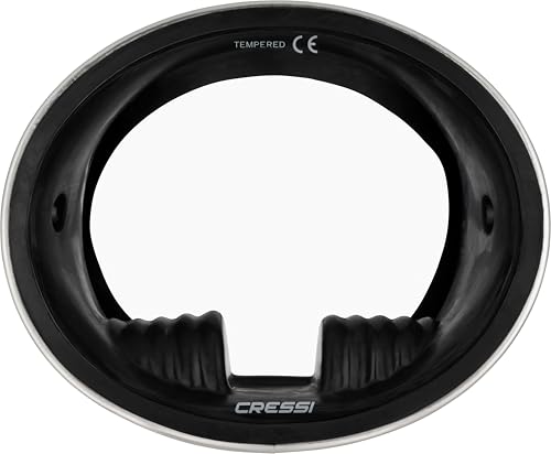 Máscara clásica retro para apnea - Lente ovalado templado - Pacifico: Diseñada en Italia por Cressi miniatura 2