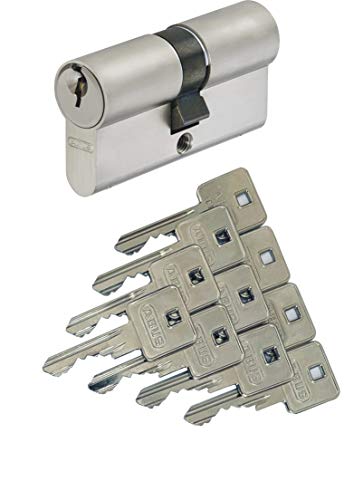 ABUS A93 Doppelzylinder 30/30mm mit 10 Schlüssel, mit Not-u. Gefahrenfunktion und Bohrschutz, Profil C73 C83