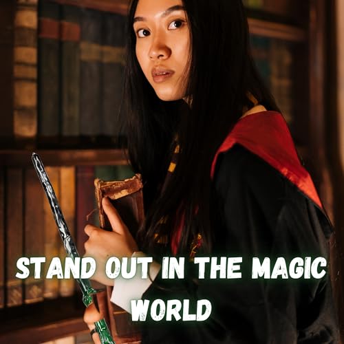 Image of WANNA PARTY WP Vinyl Harry Potter Tricks Wand, Harry Potter Costume Wand for Kids, 1 Pcs, Dark Green