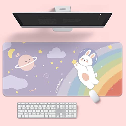 Fiacvrs Alfombrilla de ratón para niñas Adolescentes Kawaii con Dibujos Animados para Teclado...