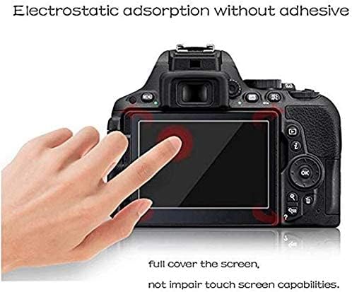 PCTC Screen Protector for EOS R5 Top Appliable for Canon R5 / R5 C Full-Frame Mirrorless Camera (2+2Pack), 0.3mm 9H Hardness Tempered Glass Screen Cover, 2* Hot Shoe Cap Cover (Ladybug & Bee)