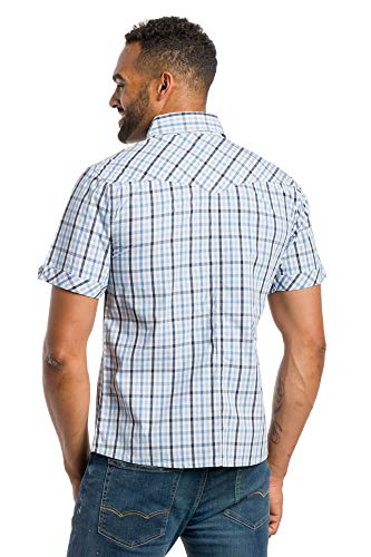 Ably Drifter Men's Button Up Short Sleeve Shirt | Repels Liquids, Stains, and Odors2