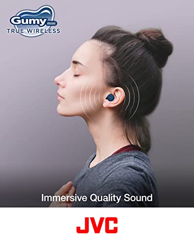 JVC HA-Z55T-A Gumy Mini True Wireless Earbuds, Long Battery Life (up to 15 Hours), Splash Protection (IPX4), Bluetooth 5.1, Single Ear Use, Compact charging case (Blue) JVC HA-Z55T-A Gumy Mini True Wireless Earbuds, Long Battery Life (up to 15 Hours), Splash Protection (IPX4), Bluetooth 5.1, Single Ear Use, Compact charging case (Blue)