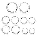 Pendientes de aro pequeños: Tamaño 8 mm/10 mm/12 mm/14 mm/16 mm, adecuado para la mayoría de los pendientes, también puede combinar diferentes cuentas o dijes para agregar diferentes encantos.