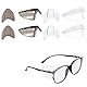 4 Paar Brille Seitenschutz, Schutzbrille Seitenschutz,Transparenter Sonnenbrille Seitenschutz,Sicherheit Schutz für Augenschutzbrillen für Kleine bis Mittlere Brillen
