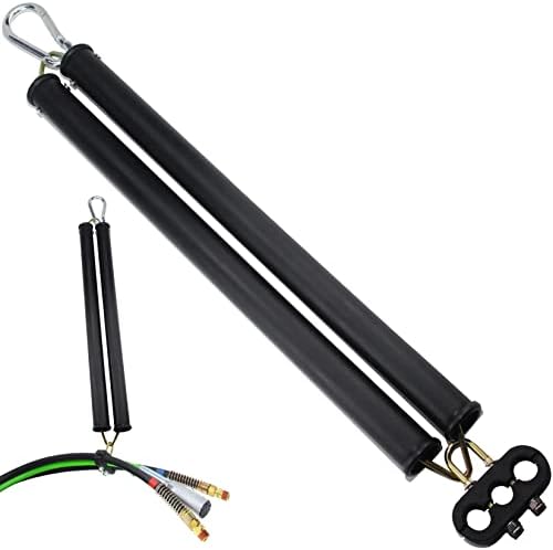 GREPSPUD 20" Double Tender Spring Kit Heavy Duty Tracker Tender Spring with Plastic Sleeves Assembly for 3-in-1 ABS Air Lines Semi Trucks Tractors Trailers, with Hook and Hose Clamp Holder