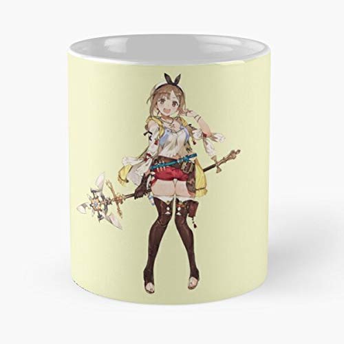 mconcepts Ryza Secret Darkness Ever Atelier Gust Hideout Koei Essen Sie Essen Biss John Best 11oz Unze weiße Keramik Kaffeebecher