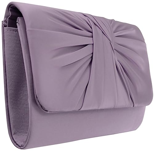 Pochette en satin Millinery Taupe Failsworth, sac de soirée et de cérémonie pour femme