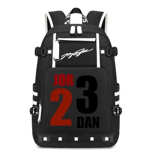 Basketball Star 23 Athletes Laptop Backpack Student Backpack Men Women Ultra Light Travel Bag (Black2)