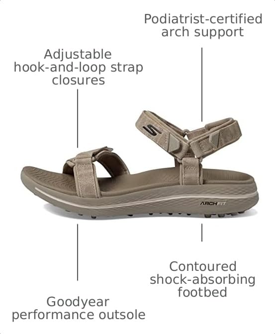 Image of Skechers womens Arch Fit Spikeless Golf Sandal