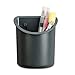 Universal One RECYCLED PLASTIC CUBICLE PENCIL CUP, 4 1/4 X 2 1/2 X 5, CHARCOAL, 6 EA