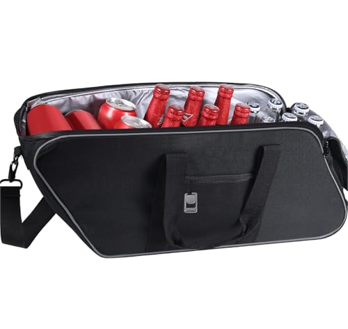 ZHOUMADE Motorcycle Saddlebag Cooler Bag, Leakproof Saddle