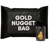 Zurjy 1-Pack Gold Paydirt Gold Nugget, Treasure Bag, Gold Rich Bag – Highly Concentrated Ultra-Rich Panning Pay Dirt for at Home Panning, DIY Lovers – Contains Flakes, Gold Nugget, Possibly Gemstones