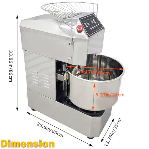 Dough-Mixer-Electric-Food-Mixer-Dough-Maker-Machine-Dough-Blender-Machine-Stainless-Steel-Dough-Mixing-Machine-Dough-Kneading-Machine-Double-Action-Double-Speed-Time-Controllable-110V-20L