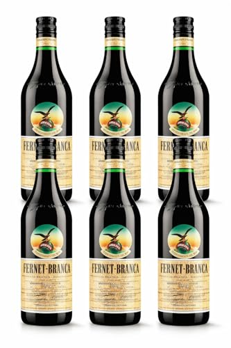 Fernet-Branca 70 cl – Pack 6 Botellas | Amaro Italiano Premium | Licor Digestivo Herbal Original de Italia