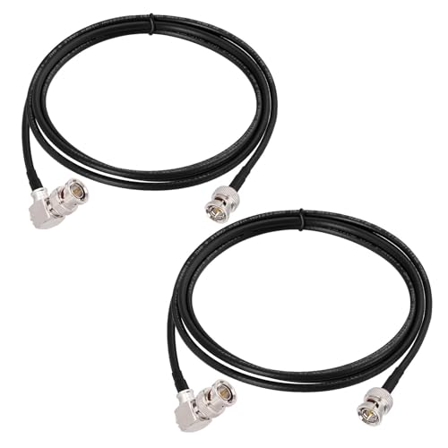 Image of Superbat 3G 6G SDI Cable 6ft Right Angle BNC Male to Male Belden 1855A Cable 75 Ohm Thin Short Camera Wire for HD SDI Converter Camera CCTV Monitor Video Switcher Splitter etc 2-Pack
