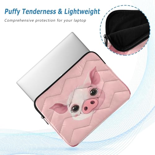Funda para portátil 13-14 pulgadas impermeable con estampado de cerdito miniatura 5