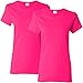 Gildan Women's Heavy Cotton Adult T-Shirt, 2-Pack, Heliconia, Medium