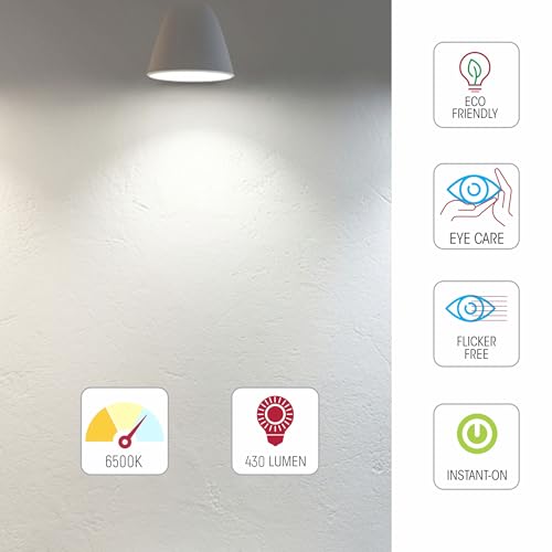 TEKLED® G45 Golf Ball NONDIMMABLE Filament LED Bulbs, 6500k - Cool Daylight, 40 Watt / E27 (ES) - Image 4